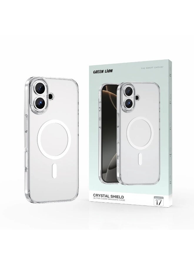 GREEN LION iPhone 17 Crystal Shield Ultra Clear MagSafe Case / Anti Scratch / Camera Protection / Comfortable Grip / Drop Protection - Clear - Image 2