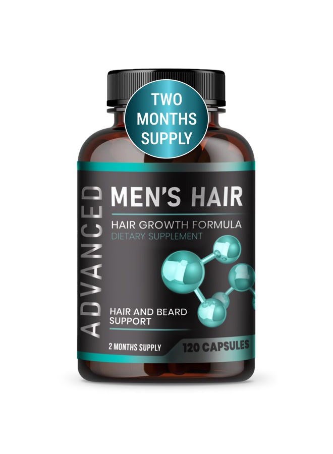 NutraPro Hair Growth Vitamins For Men - Anti Hair Loss Pills. Regrow Hair & Beard Growth Supplement For Volumize, Thicker Hair.Stop Hair Loss And Thinning Hair With Biotin & Saw Palmetto Hair Vitamins.120 Caps - Image 1