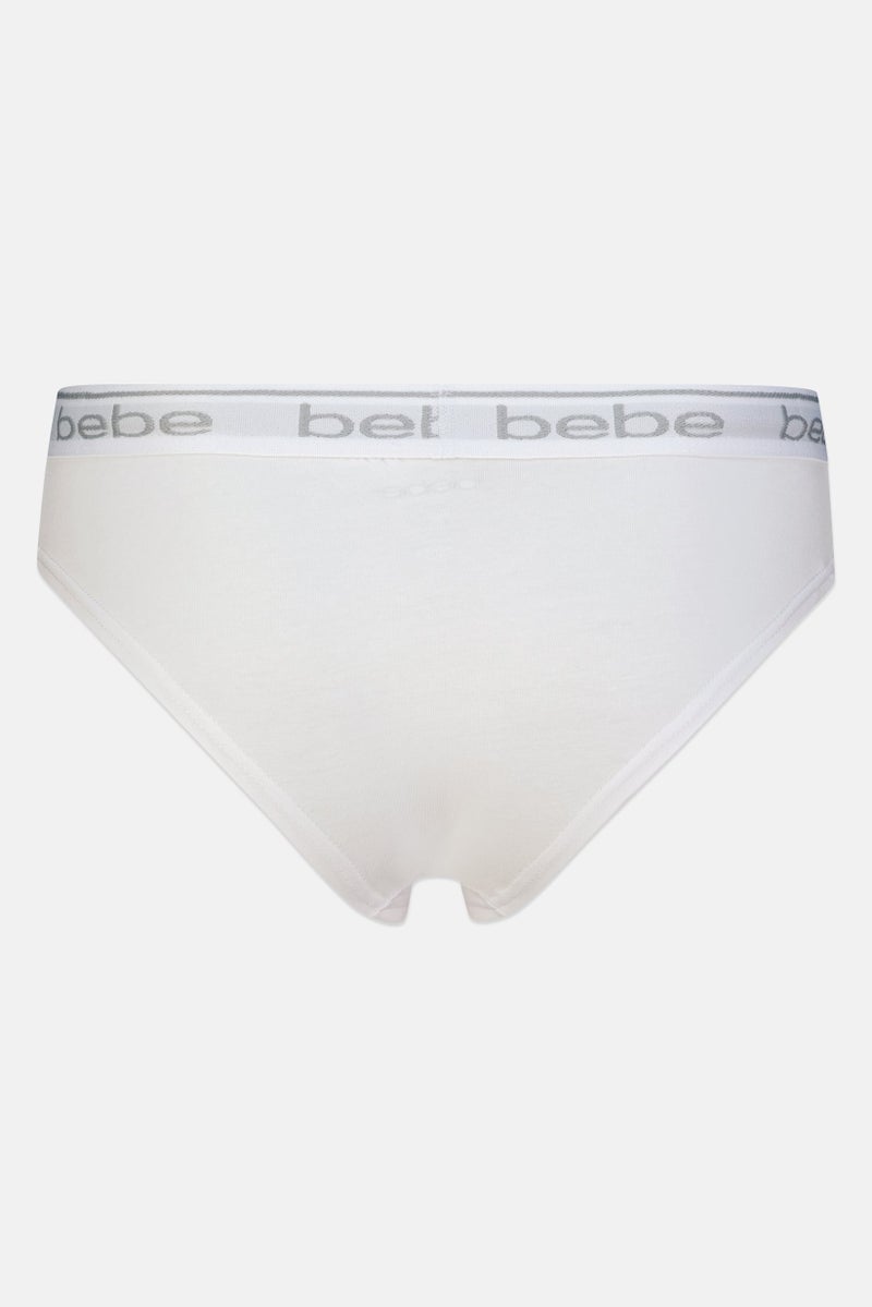 bebe Women 3 Pieces Brand Logo Cheeky Panties, Multicolor - Image 3