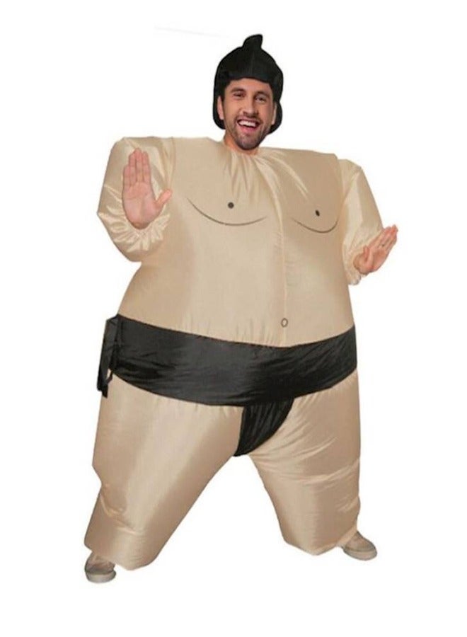 نفخ مصارعة السومو البدانة زي هالوين لعب دور يتوهم تناسب الكبار والأطفال الحجم - Image 3