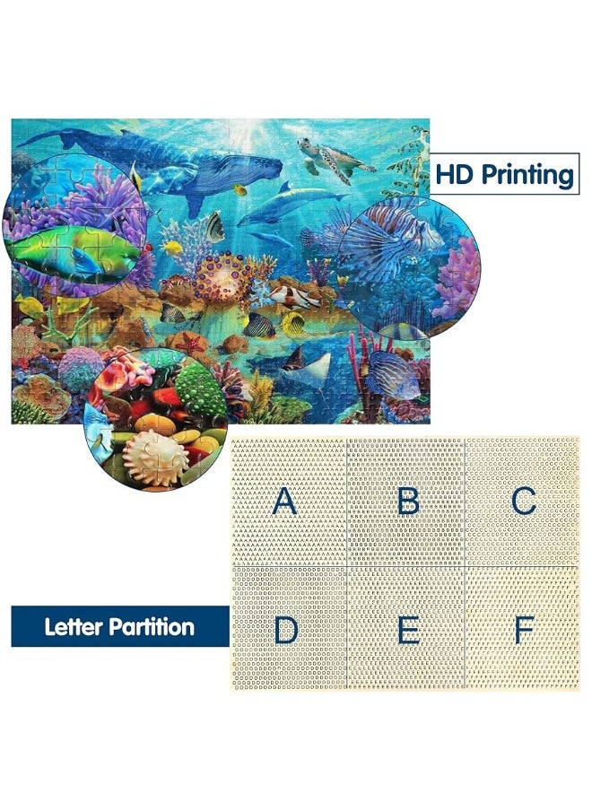 Becko US Becko US Puzzles for Adults Jigsaw Puzzles 500 Pieces Puzzles for Kids and Adults - Undersea World Underwater Paradise Ocean Scene  - Image 1