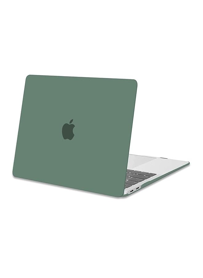 Mosiso - Compatible With Macbook Air 13 Inch Case 2022 2021 2020 2019 2018 Release A2337 M1 A2179 A1932 Retina Display With Touch Id Protective Plastic Hard Shell Case Cover Emerald Green - Image 1