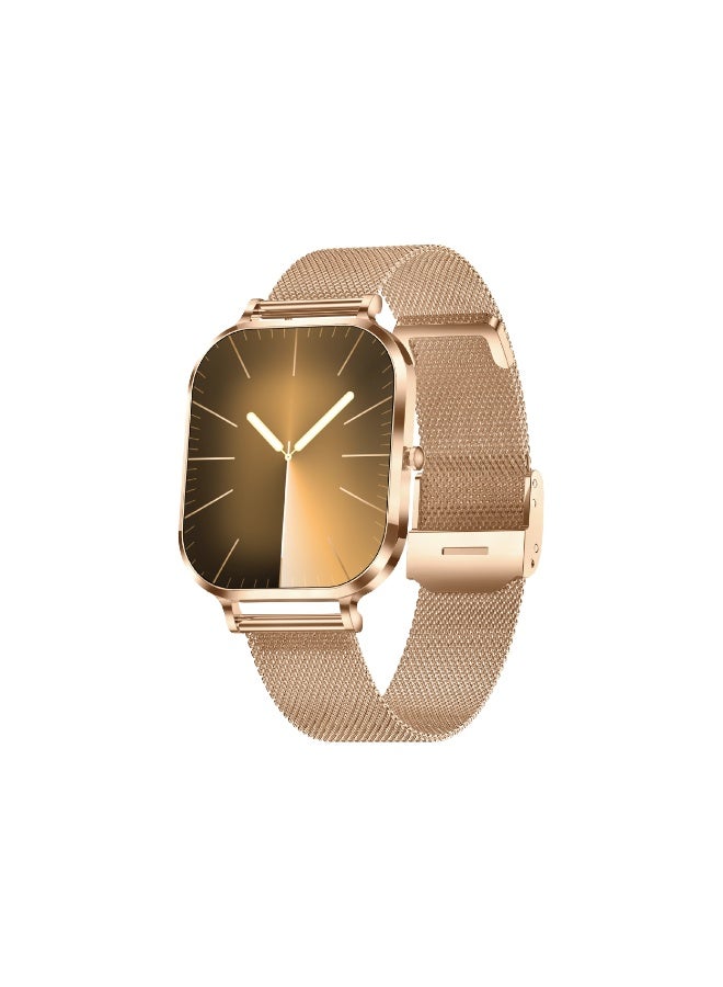 AcceOn Fiora Fit ACC-SWL1 Smartwatch – Rose Gold | 1.75” AMOLED Display, Bluetooth Calling, Comprehensive Health & Fitness Tracking, IP68 Waterproof - Image 1