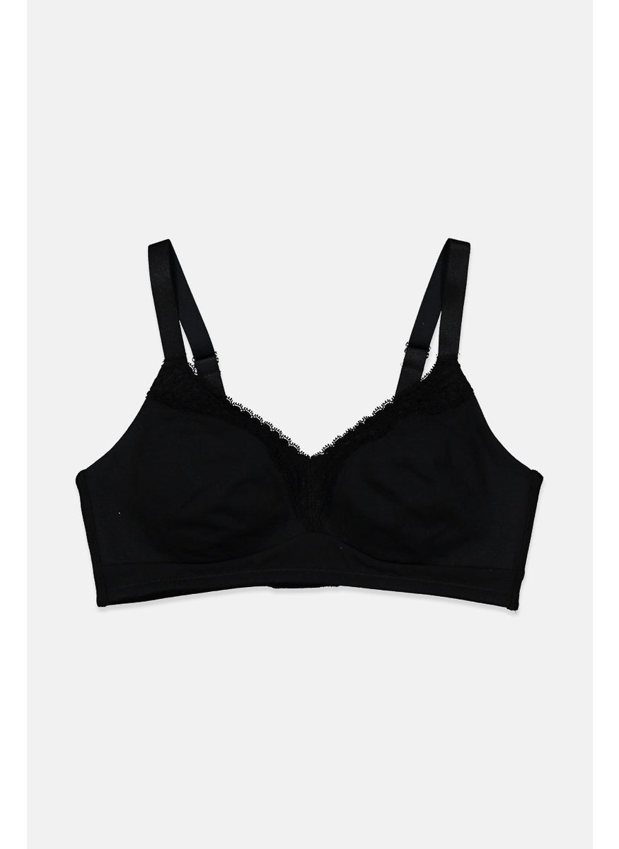 Tchibo Women Soft Non Padded Big Cups Bra, Black  - Image 1