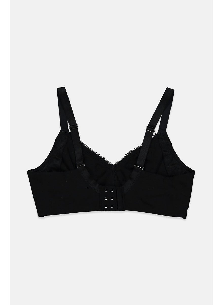 Tchibo Women Soft Non Padded Big Cups Bra, Black  - Image 2