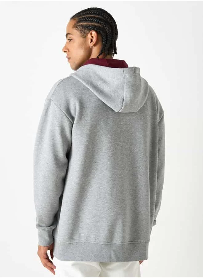 Ecko Unltd. Ecko Logo Print Zip Through Hoodie with Pockets