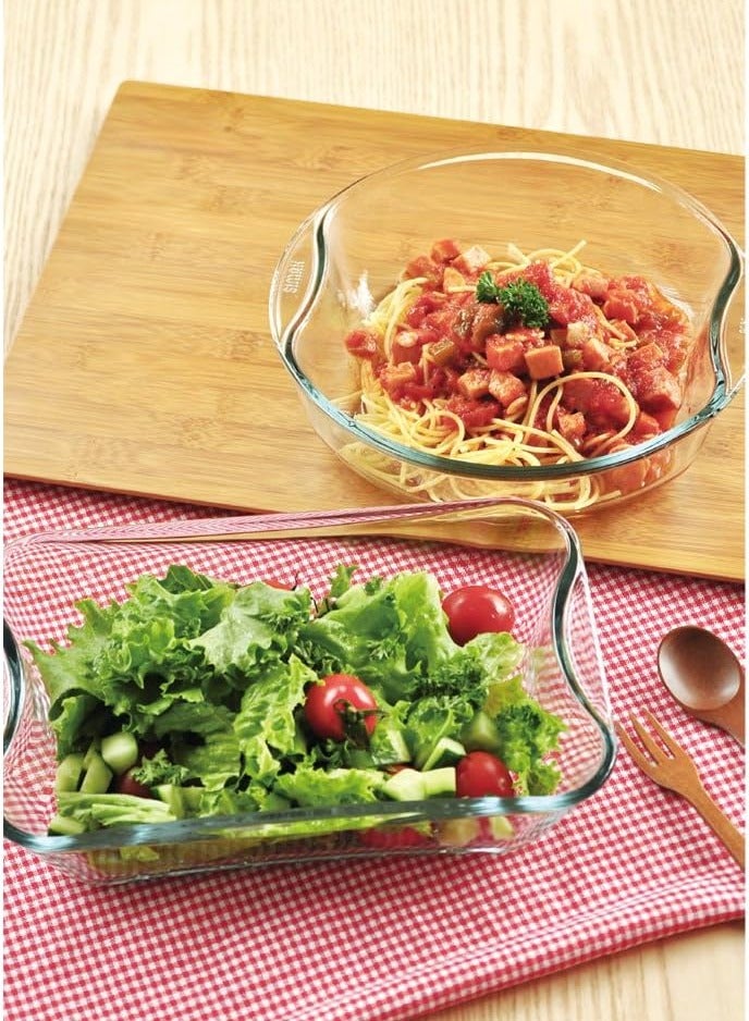 SIMAX طاجن سيمكس مستطيل سعة 1.5 لتر: زجاج بوروسيليكات مقاوم للحرارة آمن للاستخدام في الميكروويف والفرن، تصميم صديق للبيئة - Image 4