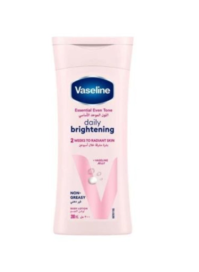 Vaseline Essential Even Tone Daily Brightening Body Lotion, 200ml