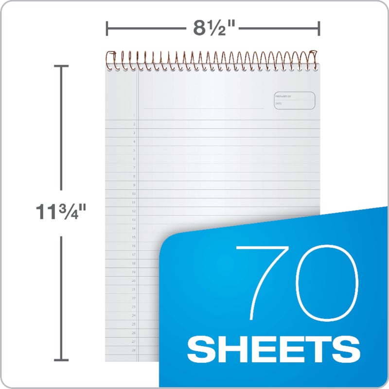 AMPAD Gold Fibre Project Planner, Top-Wire Bound, 8-1/2" x 11-3/4", Project Rule, Navy Cover, 70 Sheets (20-815) , White - Image 3