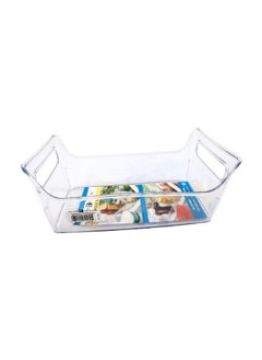 InterDesign Fridge Organizer Condiment Caddy Clear 11.2 × 5.6 × 4.9 Inch 72530  - Image 1