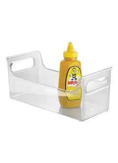 InterDesign Fridge Organizer Condiment Caddy Clear 11.2 × 5.6 × 4.9 Inch 72530  - Image 2