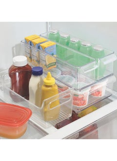 InterDesign Fridge Organizer Condiment Caddy Clear 11.2 × 5.6 × 4.9 Inch 72530  - Image 3