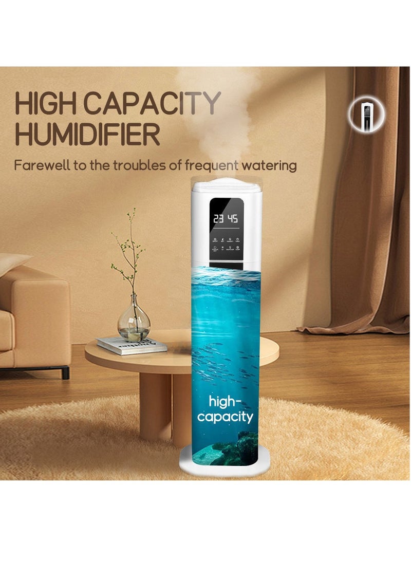 ET-LIFE 9.5L 3-Speeds Humidifier, Auto Shut-Off Cool Mist Top Fill Humidifier with UV disinfection for Large Rooms up to 40-60m² White  - Image 4