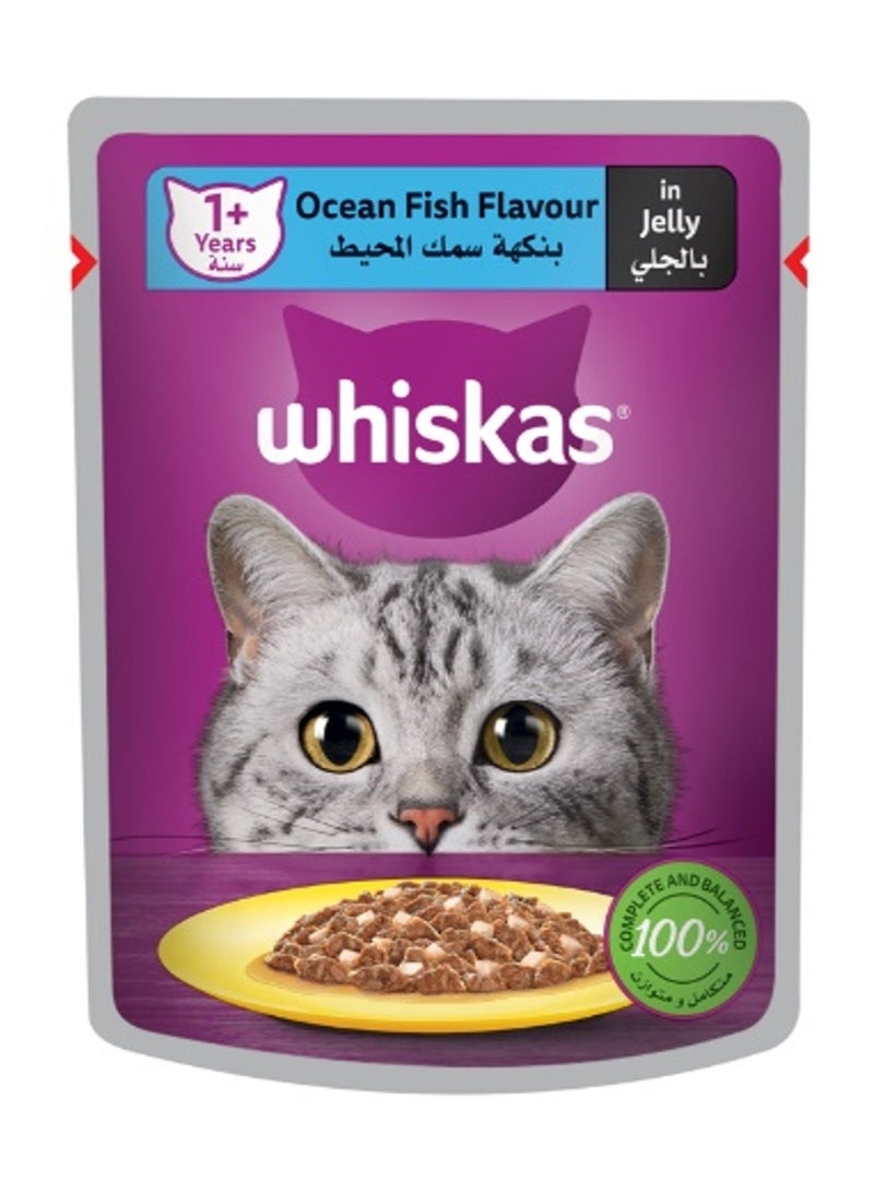 Whiskas Ocean Fish Flavour in Jelly Wet Cat Food 80g - Image 1