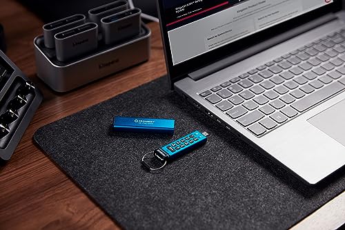 Kingston Ironkey Keypad 200 USB-C 32GB Encrypted Flash Drive | OS Independent | FIPS 140-3 Level 3 | XTS-AES 256-bit | BadUSB and Brute Force Protection | Multi-Pin Option | IKKP200C/32GB - Image 2