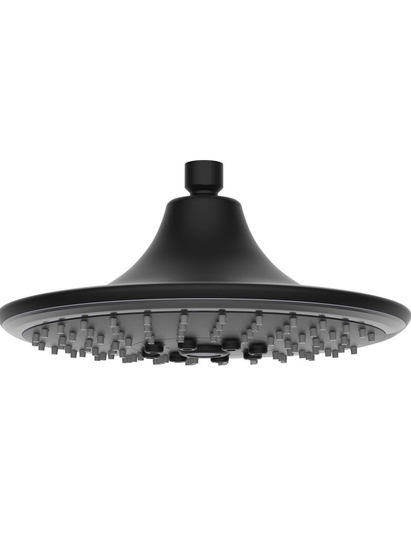 هزنت رأس دش ذكي HESANIT ERS 40055 بإضاءة LED مقاس 240×240 مم، دش علوي ABS بثلاث وظائف مع عرض درجة الحرارة وتحكم بالإيماءات اسود مطفى - Image 1