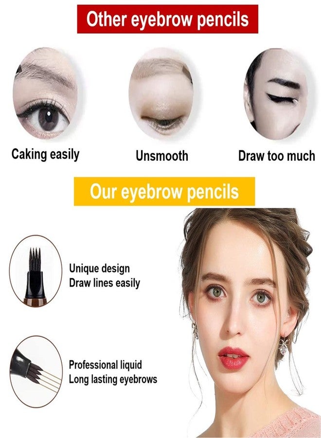 TWINZEN Eyebrow Pen- Black, Waterproof & Smudge-proof, One Swipe Application with Micro Precision, Natural & Long-lasting Finish, For Denser & Fuller Eyebrows, Easy to use, Cruelty-free - Image 3