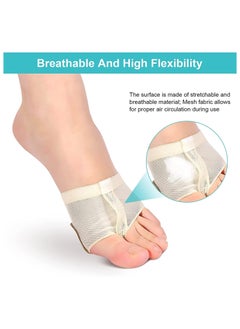 SYOSI Dance Foot Thongs Ballet Dance Wear Nude Lyrical Shoes Dance Foot Toe Pad Support Breathable Paw Shoes for Jazz Ballet Modern Contemporary Dance Wear 2 Pairs XL  - Image 3