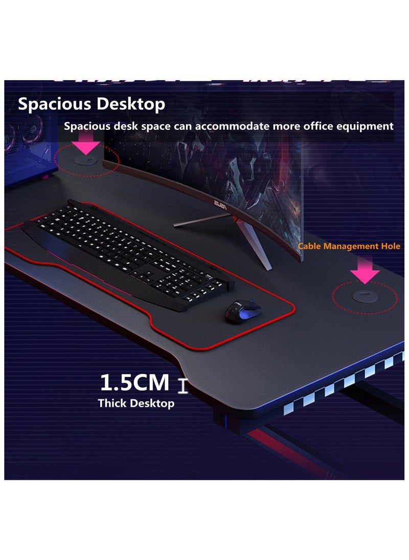 HXDream Gaming Desk,PC Computer Desk,120 * 60 * 75CM Office Desk,Suitable for bedroom, home