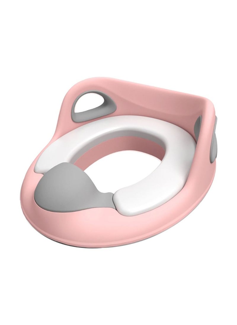 Toilet Training Seat, Potty Training Seat with High Splash Protection, Potty Training Toilet for Kids Boys Girls (Pink)