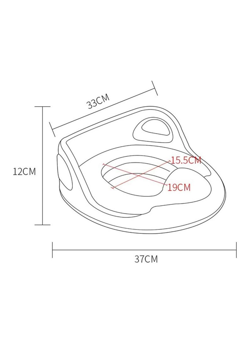 Toilet Training Seat, Potty Training Seat with High Splash Protection, Potty Training Toilet for Kids Boys Girls (Pink)