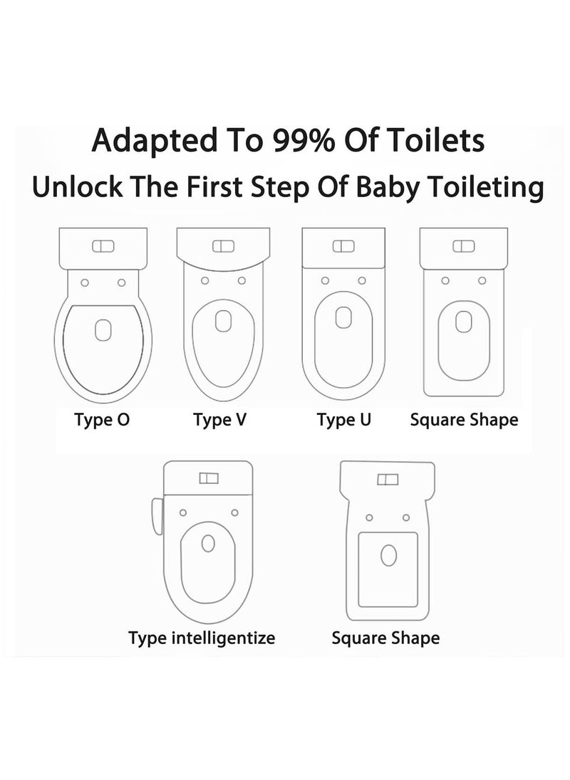 Toilet Training Seat, Potty Training Seat with High Splash Protection, Potty Training Toilet for Kids Boys Girls (Pink)