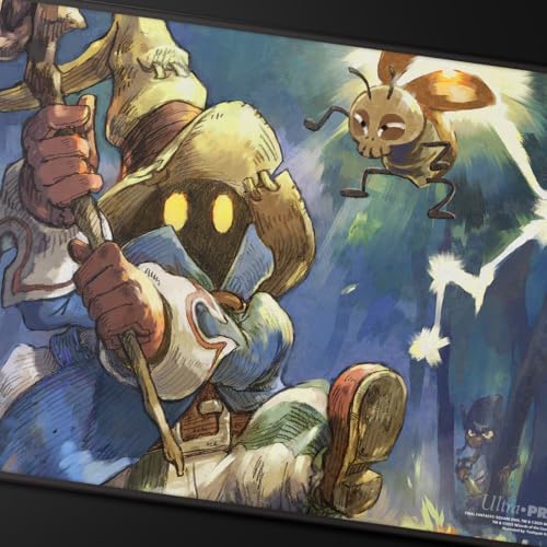 Ultra PRO - Final Fantasy x Universes Beyond Vivi, Stray Black Mage Black Stitched Playmat for Magic: The Gathering | Card Game Playmat, Final Fantasy Collectibles, Desk Mat Mousepad - Image 3