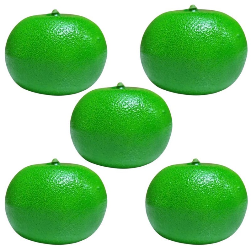 SINGAA ليمون حلو صناعي | فواكه موسامبي للمنزل، المكتب، الحديقة، المتاجر، الاستقبال، الأطباق، الحفلات، طاولة الطعام، التصوير وتزيين الفعاليات (عبوة من 5) - Image 1