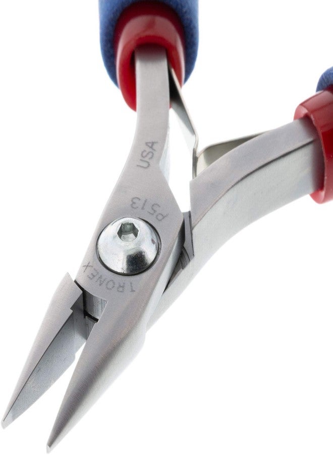 Tronex Model 713 Chain Nose Pliers, Short, Smooth Jaw - Long, Ergonomic Handles - Image 1