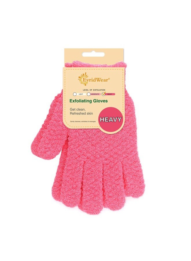 Evridwear Exfoliating Glove Shower Gloves Exfoliate Dead Skin for Dry Sensitive Skin No Irritation with Hanging Loop  - Image 1