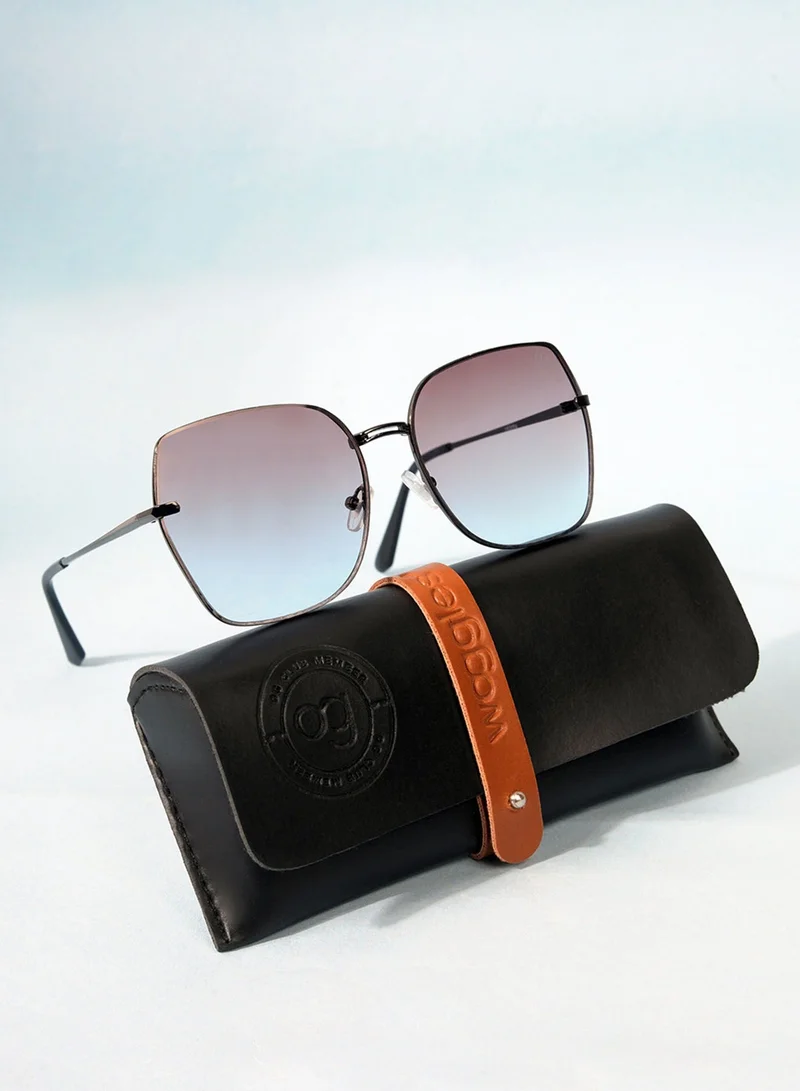 Woggles Stylish &amp; Classy UV Protected Matte Oversized Sunglasses | Men &amp; Women