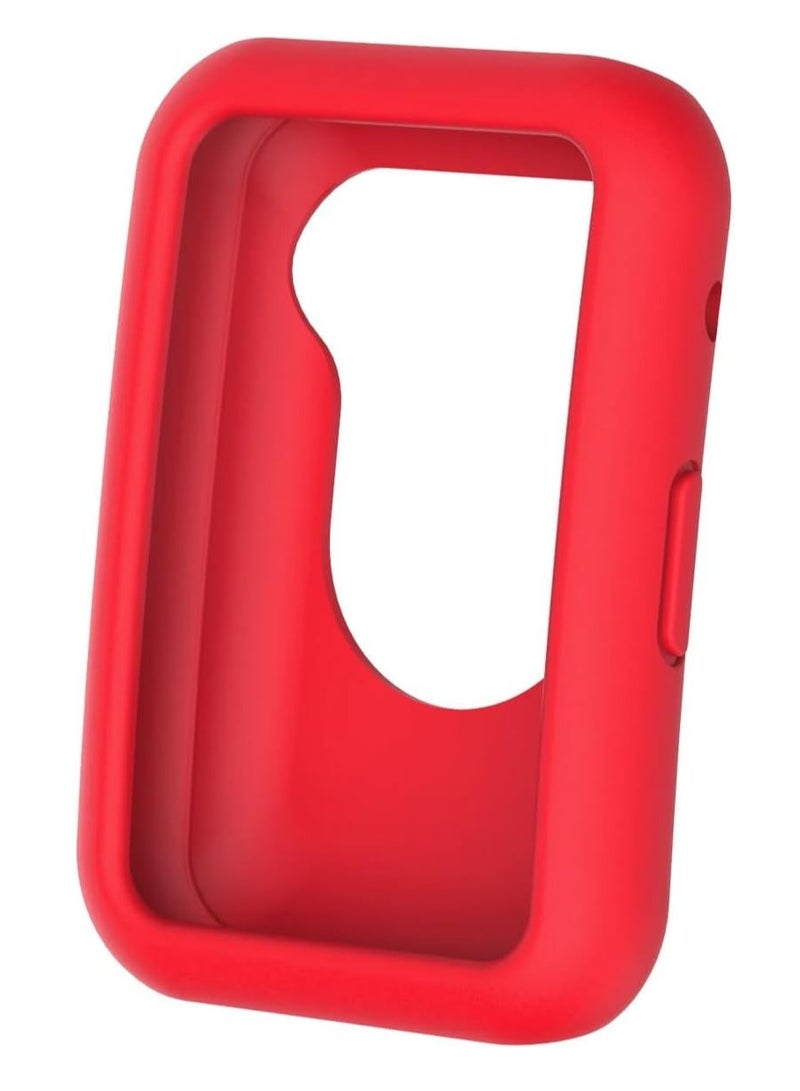 Protective Cover Silicone Case Protector Bumper Compatible for Huawei Watch Fit (Red) - Image 1