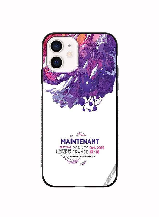 VR CREATIVE Protective Case Cover For Apple iPhone 12 mini Maintenant Festival Modern Event Design Multicolour - Image 1