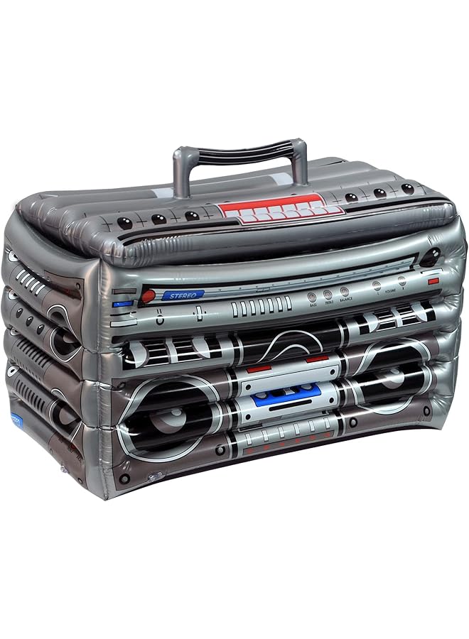 بيستل مبرد قابل للنفخ - ديكورات الحفلات في الخمسينيات والثمانينيات من القرن الماضي، حاويات المشروبات، مبرد المشروبات، ديكورات تحت عنوان الموسيقى: عقود - Image 1