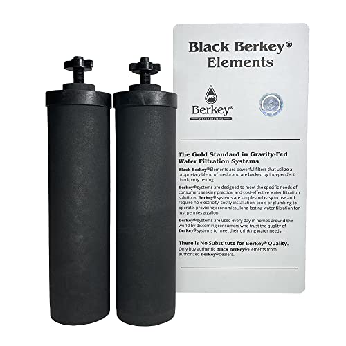 Authentic Black Berkey Elements BB92 Filters for Berkey Water Systems Set of 2
