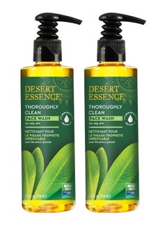 Desert Essence Thoroughly Clean Face Wash - Original - 8.5 Fl Oz - Pack of 2 - Tea Tree Oil - For Soft Radiant Skin - Gentle Cleanser - Extracts Of Goldenseal, Awapuhi, & Chamomile Essential Oils - pzsku/ZCBA80EE12AC5A5B5EBB6Z/45/_/1740137327/e5205a92-4f73-4469-b51b-c0f4473bc556