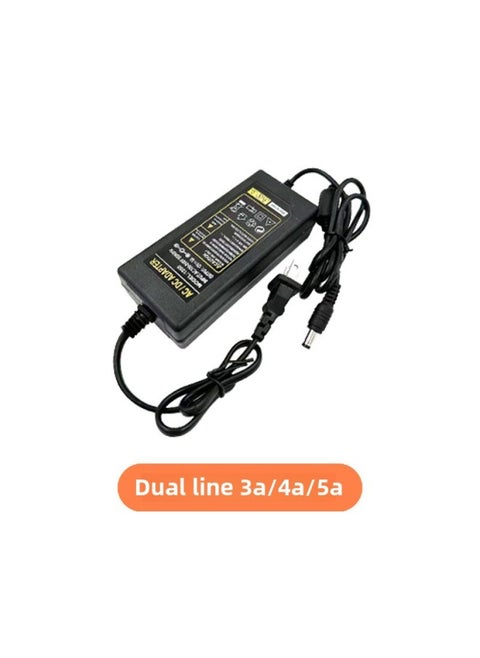 دعم محول الطاقة المخصص 12v5a شاشة عرض مراقبة سلك طاقة القط البصري 1A4A3A2A شاحن-اللون: 12 فولت خط مزدوج-4a