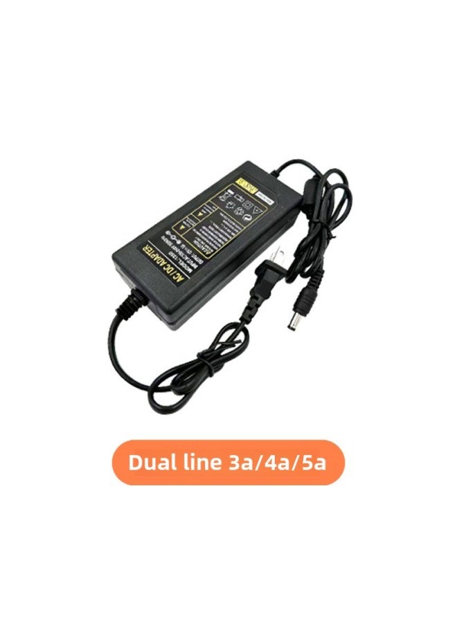 دعم محول الطاقة المخصص 12v5a شاشة عرض مراقبة سلك طاقة القط البصري 1A4A3A2A شاحن-اللون: 12 فولت خط مزدوج-4a