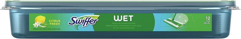 Swiffer Wet Wipes, 12 Cleaning Wipes, for Swiffer Broom, Dust Catcher, Dust and Dirt Trapper Wipes Global production standard crafted - Image 3