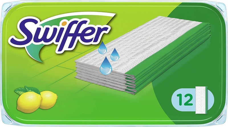 Swiffer Wet Wipes, 12 Cleaning Wipes, for Swiffer Broom, Dust Catcher, Dust and Dirt Trapper Wipes Global production standard crafted - Image 2