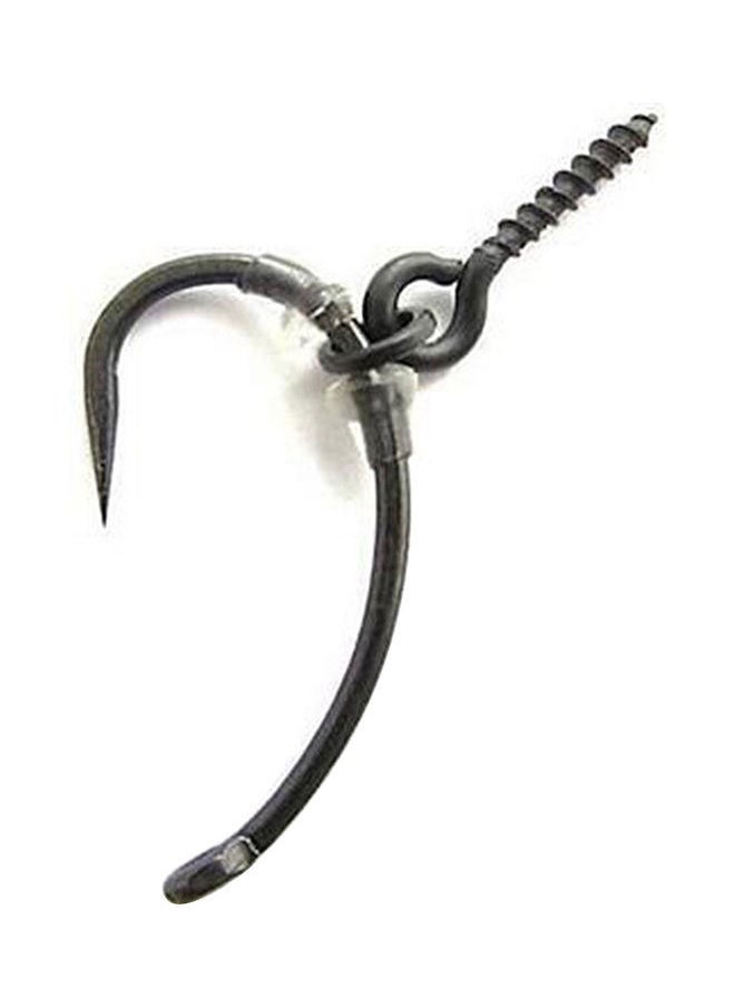 NIBEMINENT - 25Pcs 1.5cm Carp Fishing Bait Screw Hair Rigs Hook Terminal Tackle with Ring 20 x 10 20cm - Image 1
