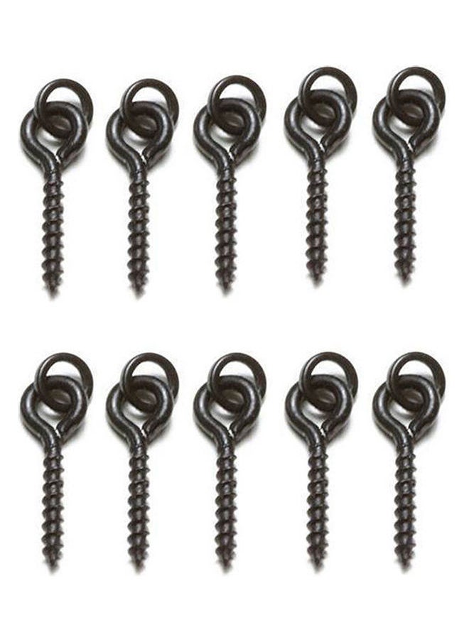 NIBEMINENT - 25Pcs 1.5cm Carp Fishing Bait Screw Hair Rigs Hook Terminal Tackle with Ring 20 x 10 20cm - Image 1