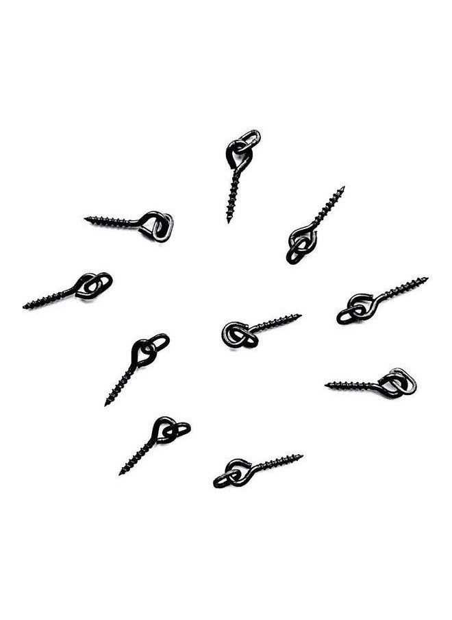 NIBEMINENT - 25Pcs 1.5cm Carp Fishing Bait Screw Hair Rigs Hook Terminal Tackle with Ring 20 x 10 20cm - Image 1