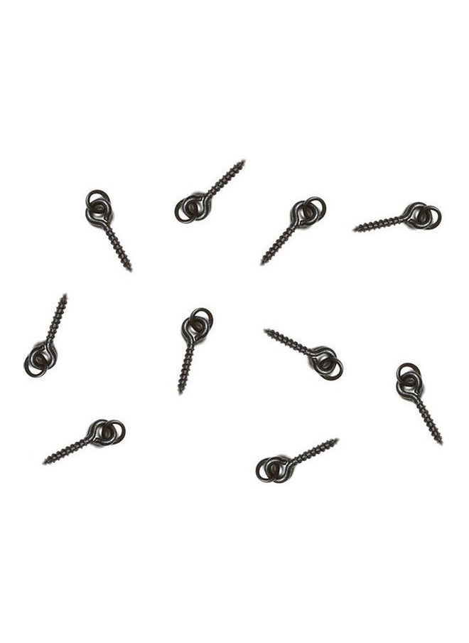 NIBEMINENT - 25Pcs 1.5cm Carp Fishing Bait Screw Hair Rigs Hook Terminal Tackle with Ring 20 x 10 20cm - Image 1