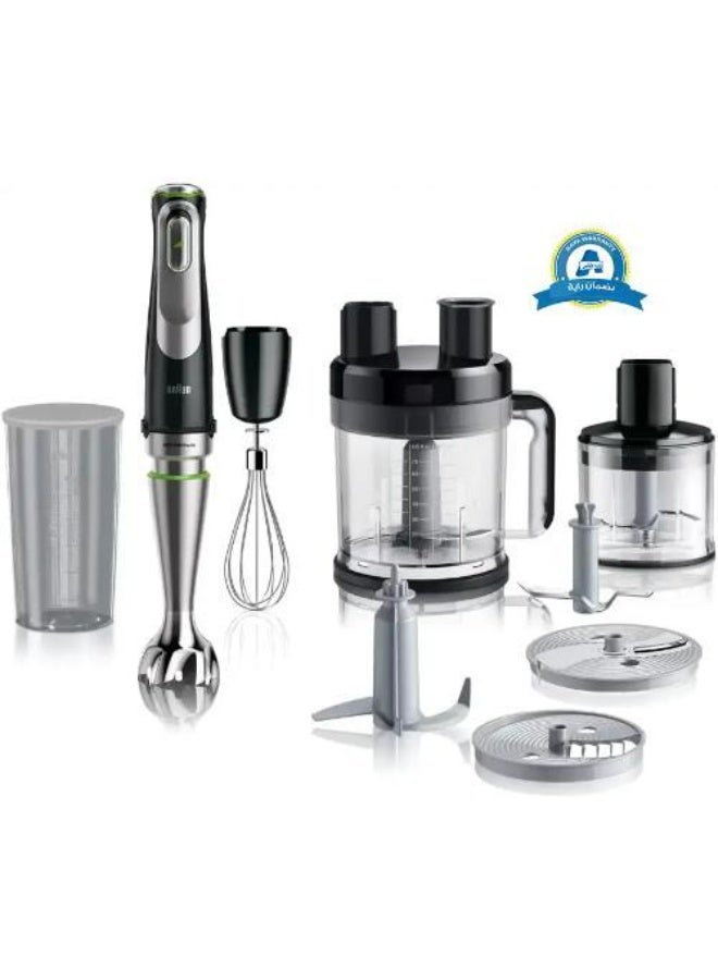 Braun MultiQuick 9 Hand Blender, 500ml, 1200 Watt, Black - MQ9185XLI