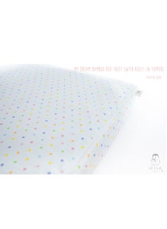Iflin Baby My Dream Bamboo Bed Sheet 70x120cm (with Built-in Topper) - Playful Blue  - Image 5