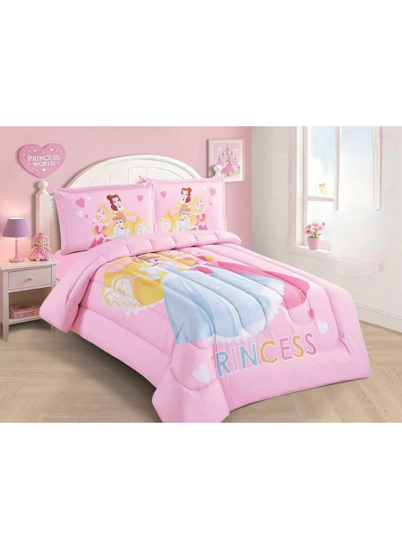 4-Piece Microfiber Bedding Set with Children's Designs – New Collection