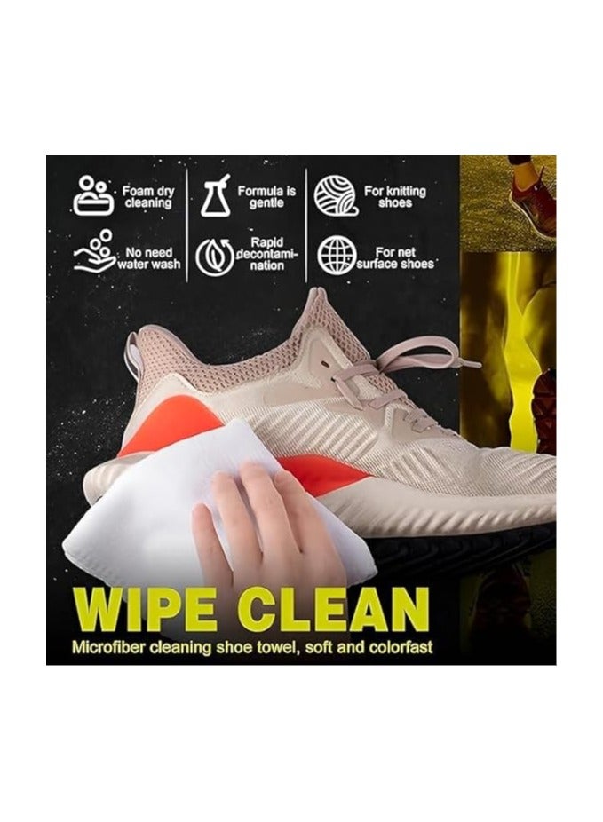3 in 1 Complete Shoe Care Kit: shoe polish + deep cleaning brush + microfiber towel with effective foaming function, perfect for keeping | from Generic - Image 4