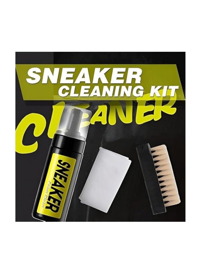 3 in 1 Complete Shoe Care Kit: shoe polish + deep cleaning brush + microfiber towel with effective foaming function, perfect for keeping | from Generic - Image 5
