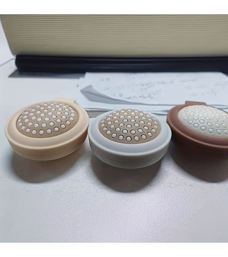 1pc Random Color Cute Portable Flip Folding Airbag Comb Solid Color Makeup Mirror Massage Mini Air Cushion Comb - Image 2
